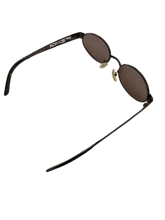 Rare FENDI FS211 Oval Sunglasses Cafe Logo Frame Designer size 53/20 Unisex main image 10